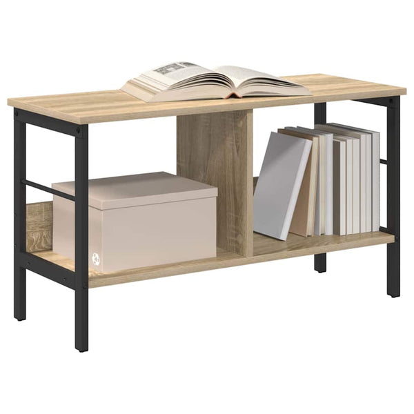 vidaXL Sonoma Oak Bookcase 82 x 32 x 47 cm Engineered Wood