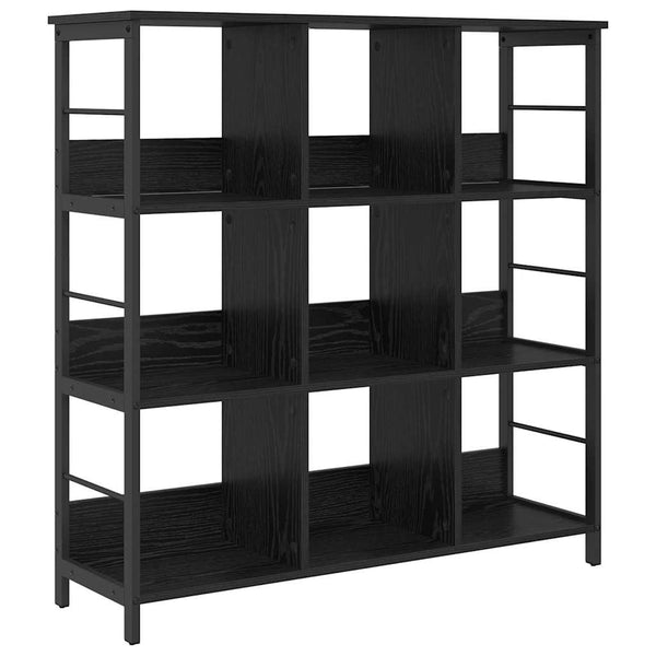 vidaXL Bookshelf Black Oak Look 102 x 32 x 104.5 cm
