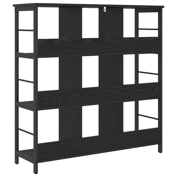 vidaXL Bookshelf Black Oak Look 102 x 32 x 104.5 cm