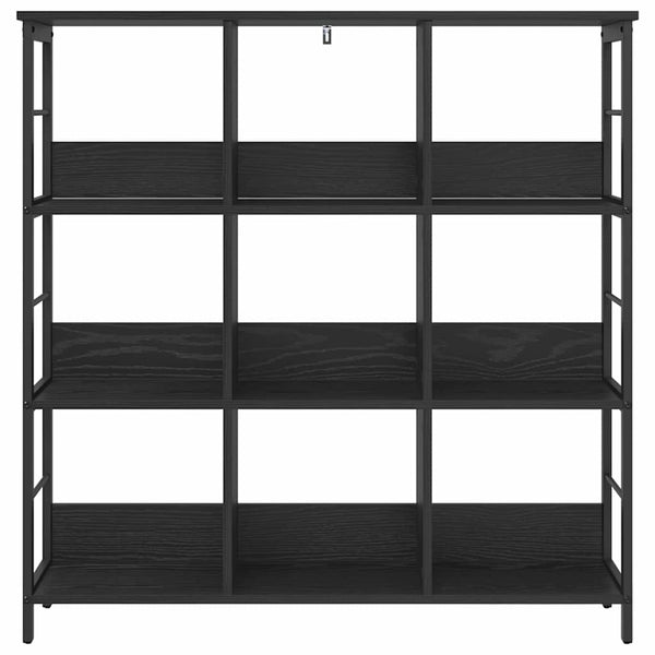 vidaXL Bookshelf Black Oak Look 102 x 32 x 104.5 cm