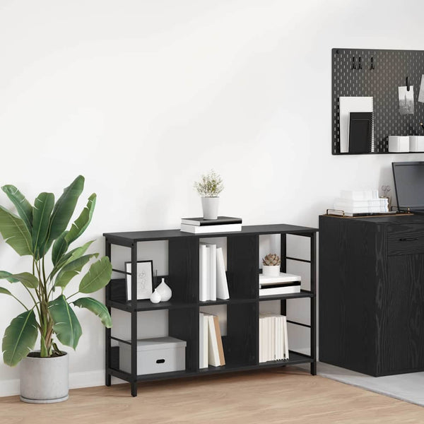 vidaXL Bookshelf Black Oak Look 102 x 32 x 72.5 cm