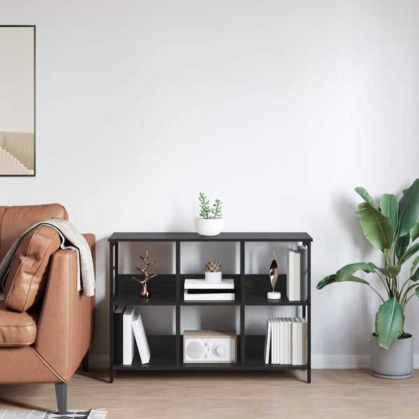vidaXL Bookshelf Black Oak Look 102 x 32 x 72.5 cm