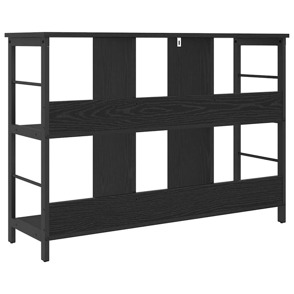 vidaXL Bookshelf Black Oak Look 102 x 32 x 72.5 cm