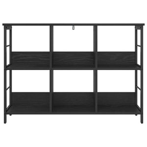 vidaXL Bookshelf Black Oak Look 102 x 32 x 72.5 cm