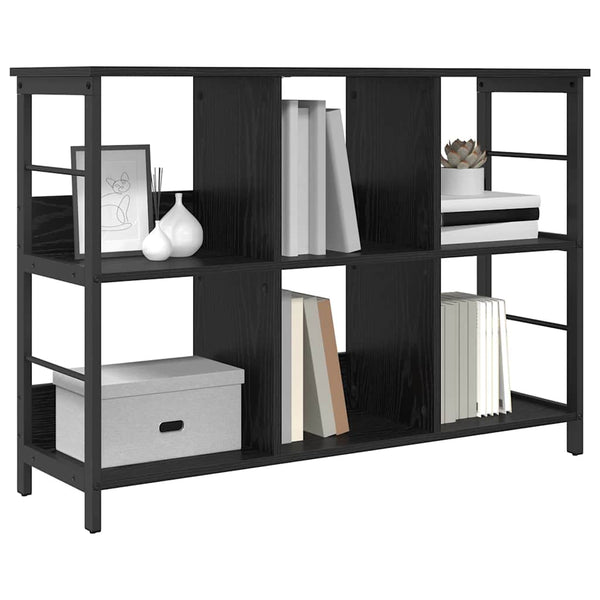 vidaXL Bookshelf Black Oak Look 102 x 32 x 72.5 cm