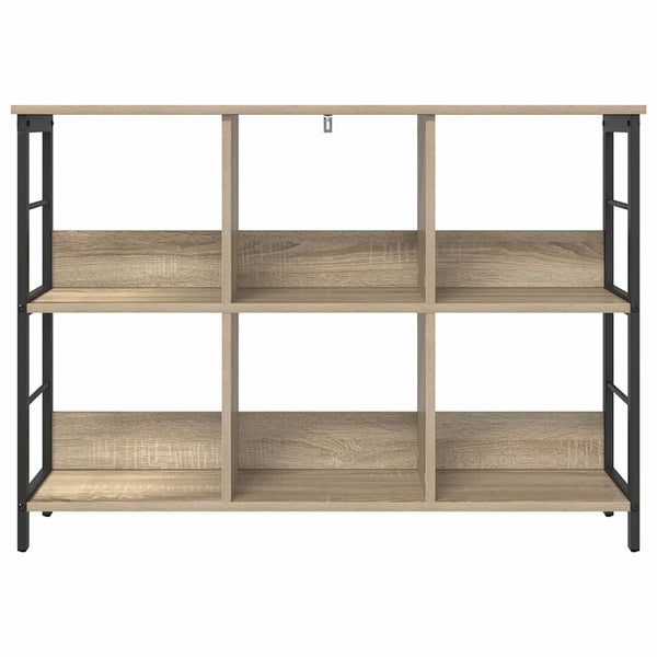 vidaXL Bookshelf Sonoma Oak 102 x 32 x 72.5 cm Engineered Wood
