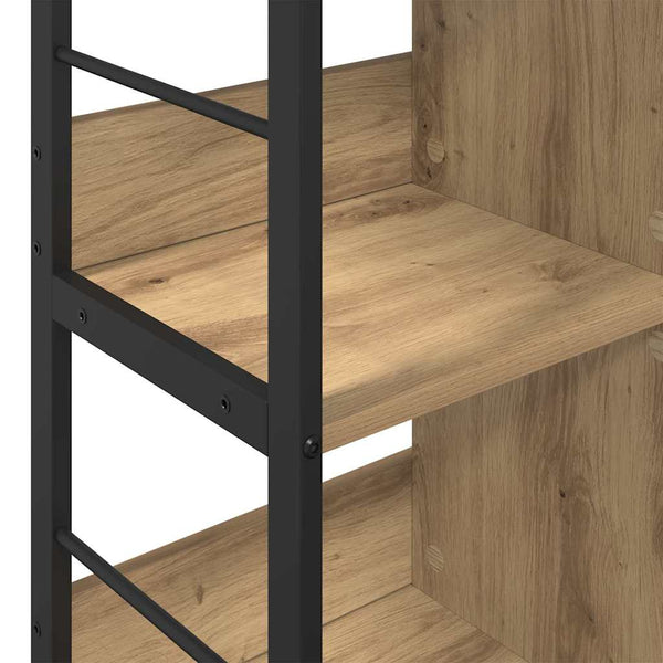 vidaXL Bookshelf Artisan Oak 102 x 32 x 72.5 cm Engineered Wood