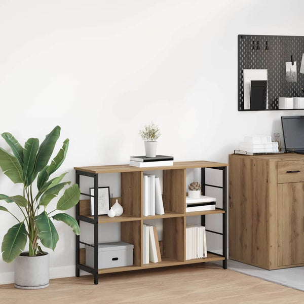 vidaXL Bookshelf Artisan Oak 102 x 32 x 72.5 cm Engineered Wood