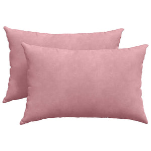2er-Set Sofakissen Rosa Cord 60x40 cm