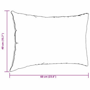 2er-Set Sofakissen Rosa Cord 60x40 cm