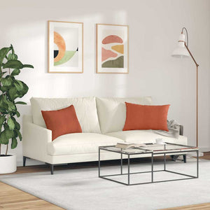Sofakissen 2er Set Cord Rot-Orange 60x40cm