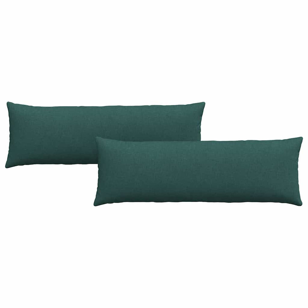 Dunkelgrüne Sofakissen, 2er-Set, 120x40 cm