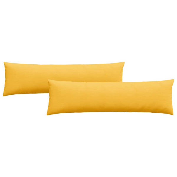 Sofakissen 2er Set Hellgelb Cord 145x40cm