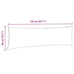 Sofakissen 2er Set Hellgelb Cord 145x40cm