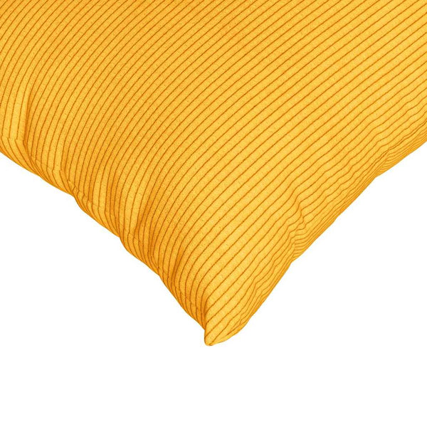 vidaXL Sofa Cushions 2 pcs Light Yellow 50 x 50 cm Corduroy Fabric
