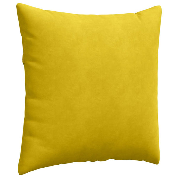 Gelbe Cord Sofakissen 80x80cm, 2er-Set