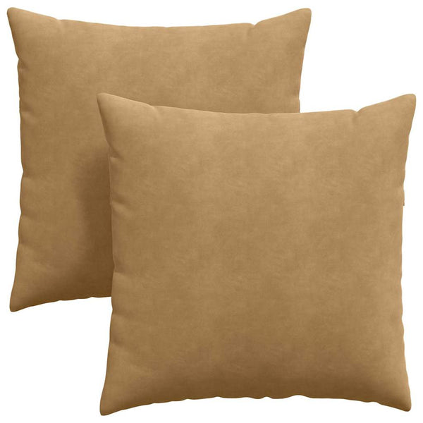 Sofakissen Braun Cord 80x80cm 2er-Set