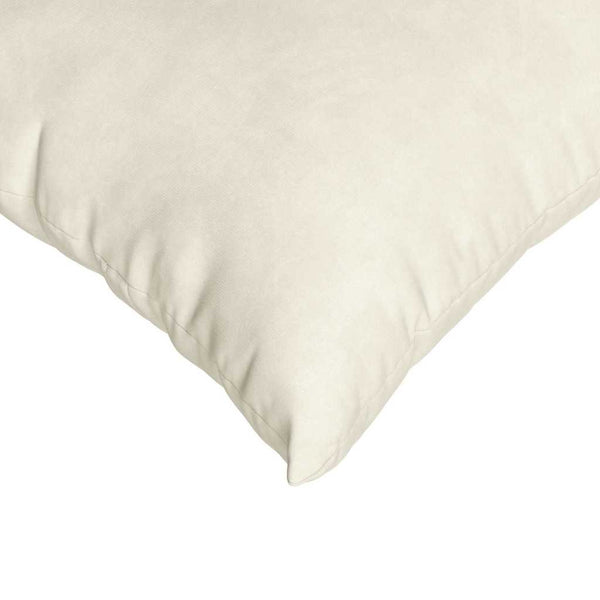 Sofakissen 2er Set Creme Cord 80x80 cm