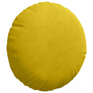 Gelbe Samt Sitzkissen Ø30cm, 2er-Set