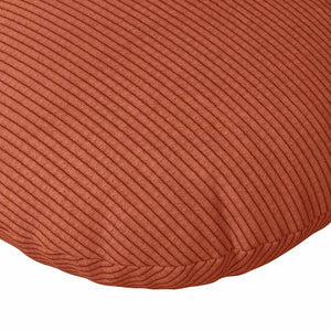 vidaXL Seat Cushions 2 pcs Red-Orange Ø 40 cm Corduroy