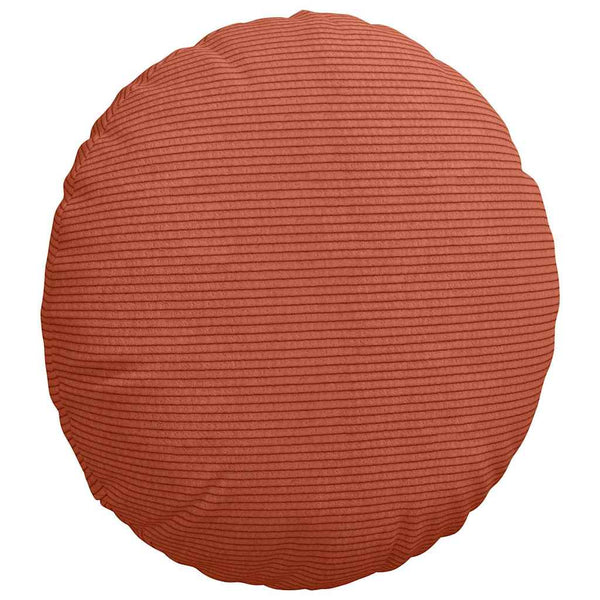 vidaXL Seat Cushions 2 pcs Red-Orange Ø 40 cm Corduroy