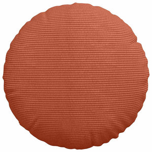vidaXL Seat Cushions 2 pcs Red-Orange Ø 40 cm Corduroy