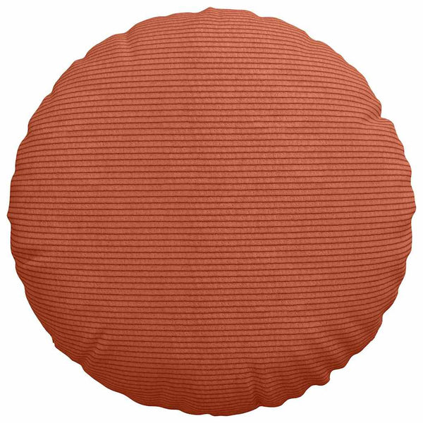 vidaXL Seat Cushions 2 pcs Red-Orange Ø 40 cm Corduroy