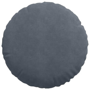 vidaXL Seat Cushions 2 pcs Dark Grey Ø50 x 19 cm Velvet