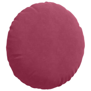 vidaXL Seat Cushions 2 pcs Wine Red Ø50 x 19 cm Velvet