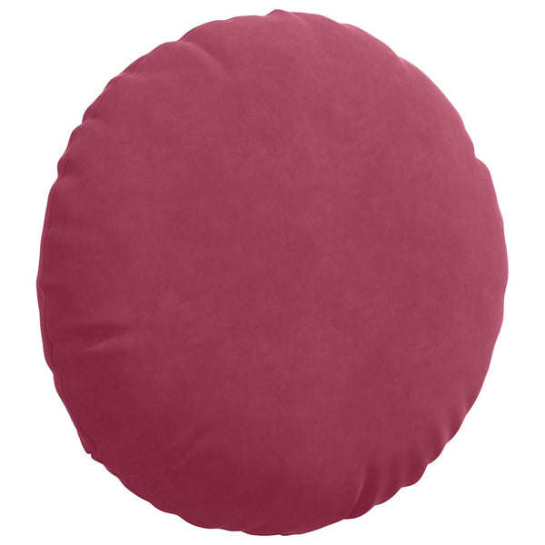 vidaXL Seat Cushions 2 pcs Wine Red Ø50 x 19 cm Velvet