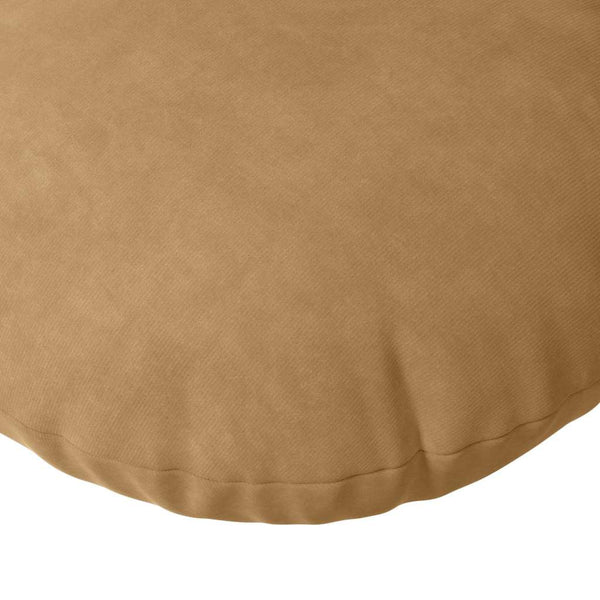 vidaXL Seat cushions 2 pcs Brown Ø50 x 19 cm Velvet