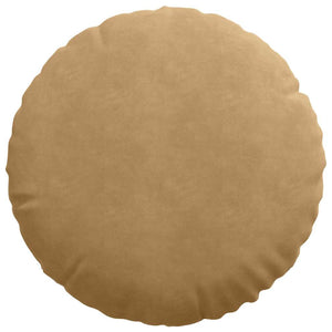 vidaXL Seat cushions 2 pcs Brown Ø50 x 19 cm Velvet