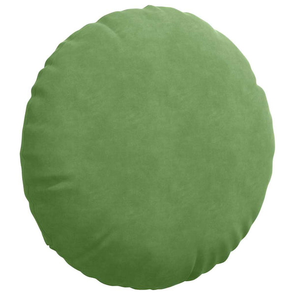 vidaXL Floor Cushions 2 pcs Light Green Ø60 x 21 cm Velvet