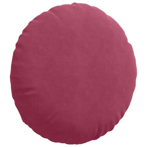vidaXL Floor Cushions 2 pcs Wine Red Ø60 x 21 cm Velvet