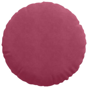vidaXL Floor Cushions 2 pcs Wine Red Ø60 x 21 cm Velvet