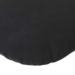 vidaXL Seat Cushions 2 pcs Black Ø60 x 21 cm Velvet