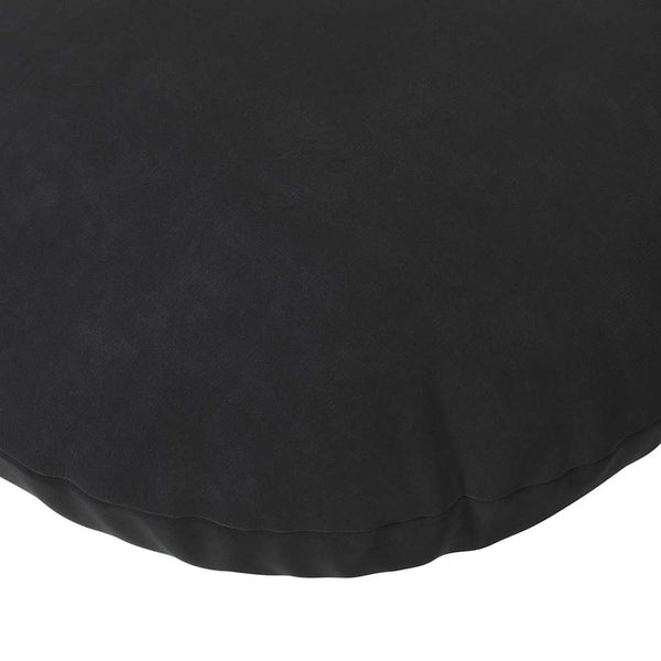 vidaXL Seat Cushions 2 pcs Black Ø60 x 21 cm Velvet