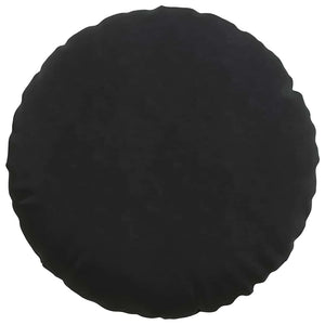 vidaXL Seat Cushions 2 pcs Black Ø60 x 21 cm Velvet