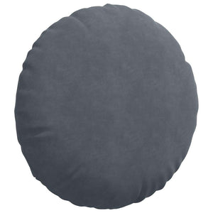 vidaXL Seat Cushions 2 pcs Dark Grey Ø 80 x 29 cm Velvet