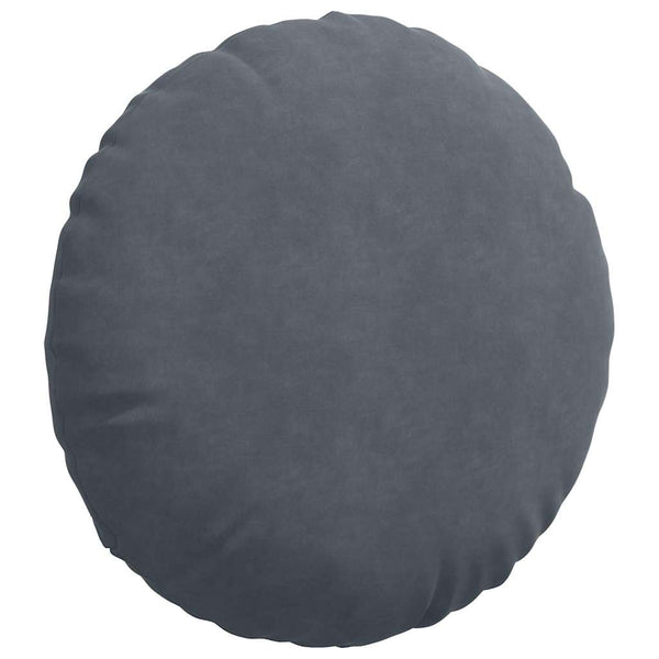vidaXL Seat Cushions 2 pcs Dark Grey Ø 80 x 29 cm Velvet