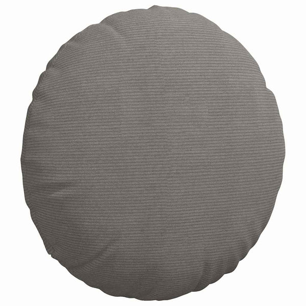 vidaXL Seat Cushions 2 pcs Light Grey Ø 80 cm Corduroy