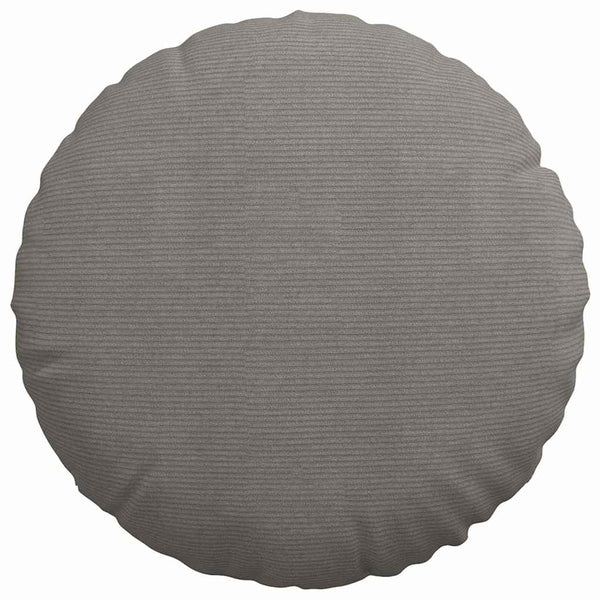 vidaXL Seat Cushions 2 pcs Light Grey Ø 80 cm Corduroy