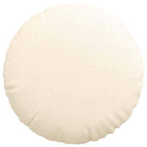 vidaXL Seat Cushions 2 pcs Cream Ø 80 cm Corduroy