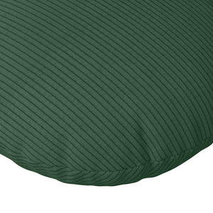 vidaXL Seat Cushions 2 pcs Dark Green Ø 80 cm Corduroy