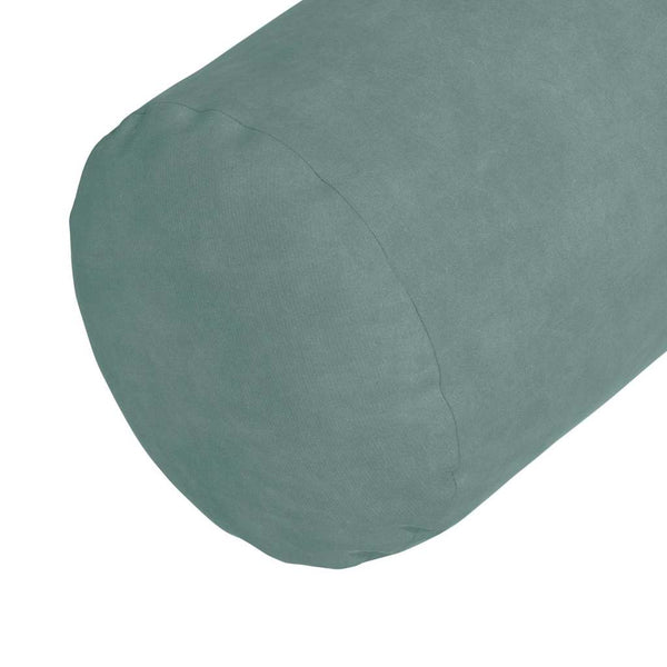 vidaXL Bolster Cushions 2 pcs Sea Green Ø 15 x 40 cm Corduroy