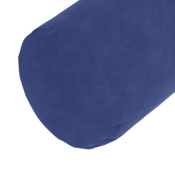 vidaXL Bolster Pillows 2 pcs Police Blue Ø 25 x 70 cm Corduroy