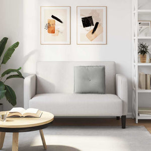 vidaXL Back Cushion Light Grey 50 x 45 cm Microfiber Fabric