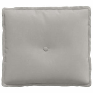 vidaXL Back Cushion Light Grey 50 x 45 cm Microfiber Fabric