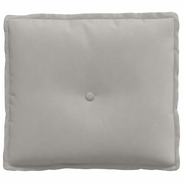 vidaXL Back Cushion Light Grey 50 x 45 cm Microfiber Fabric