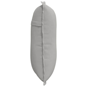 vidaXL Back Cushion Light Grey 50 x 45 cm Microfiber Fabric